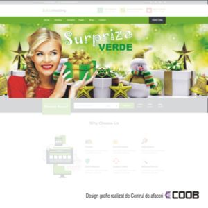 Design banner web Surpriza verde